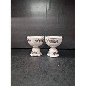Buffalo China Mandalay Bowls, Set of 2 Egg Cups,‎ VTG Serving Dishes, Breakfast